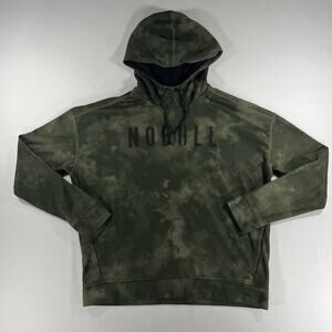 NOBULL Camo Tie Dye Fleece Pullover Men's M Hoodie Long Sleeve Hooded Sweatshirt